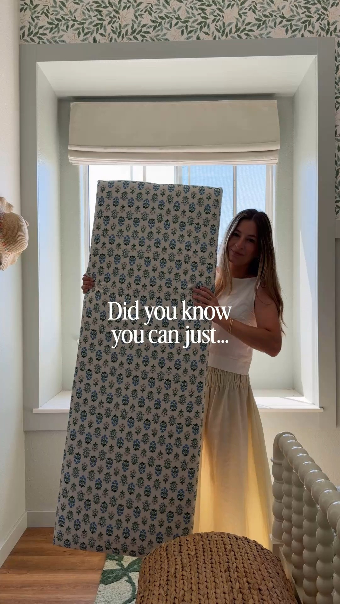 Did you know you can just…make a custom window seat cushion!
I’ve been making cushions like this for years and they’re so easy. I honestly think you could make an adorable headboard the same way too, just make a larger rectangle based on your bed size and hang it with a French cleat or a couple of hooks on the back.
I like using 2” high-density foam because it’s the perfect thickness and surprisingly comfortable to sit on.
Now my niece has the cutest little window seat in her room 🤍

#LTKmomlife #LTKHome #LTKKids