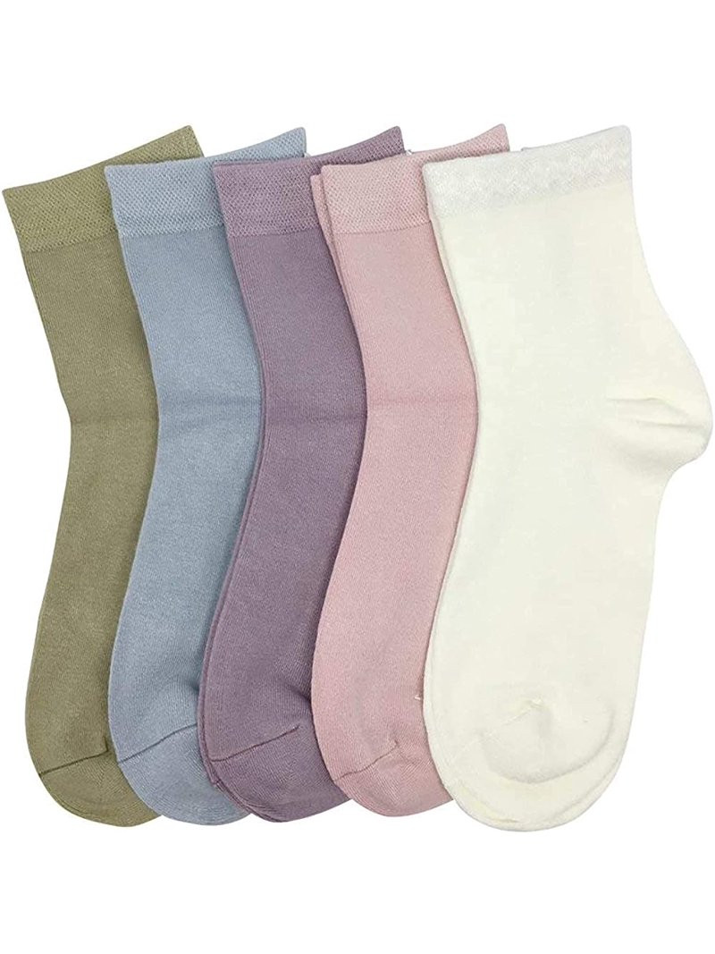 SERISIMPLESERISIMPLE Women Ankle Socks Bamboo Crew Thin Boot socks for women Soft Breathable Sock... | Walmart (US)