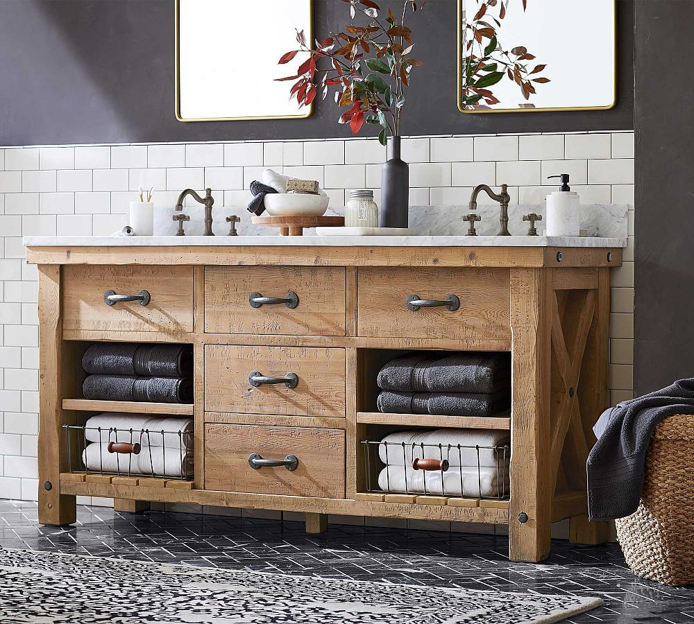 Benchwright 72" Double Sink Vanity | Pottery Barn (US)