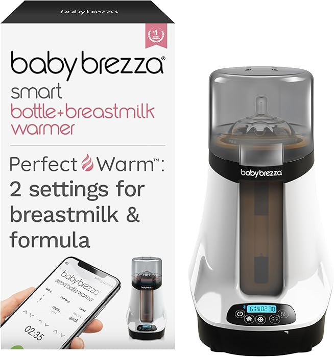 Baby Brezza Smart Baby Bottle Warmer, Breastmilk Warmer + Defroster – Free App - Different Temp... | Amazon (US)