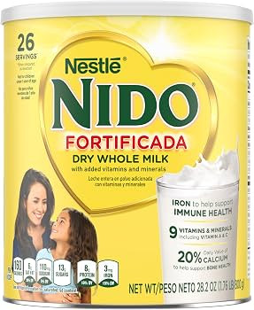 Nestle Nido Fortificada Whole Milk Powder, 28.1 Oz | Amazon (US)