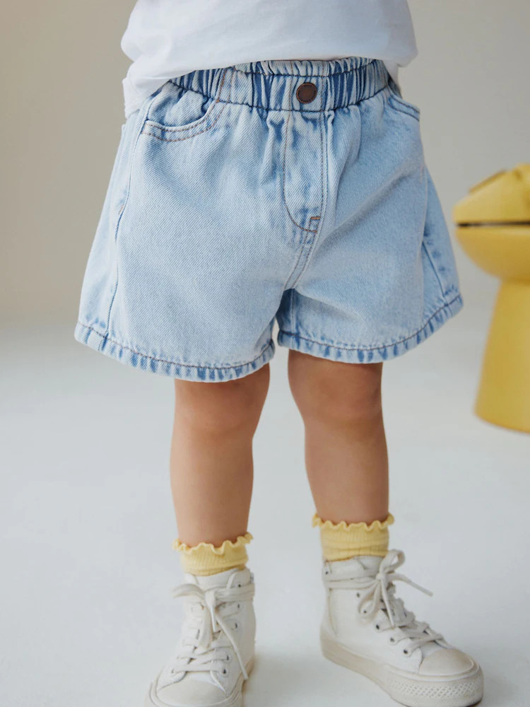 Light Blue Pull On Denim Shorts (3mths-10yrs) | Next US