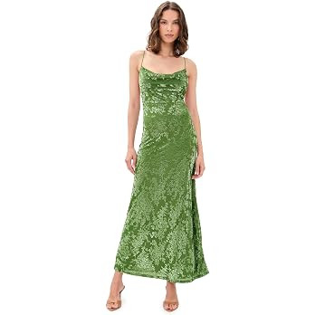 Women's Lyssa Cowl Cross Back Maxi Dress | Amazon (US)