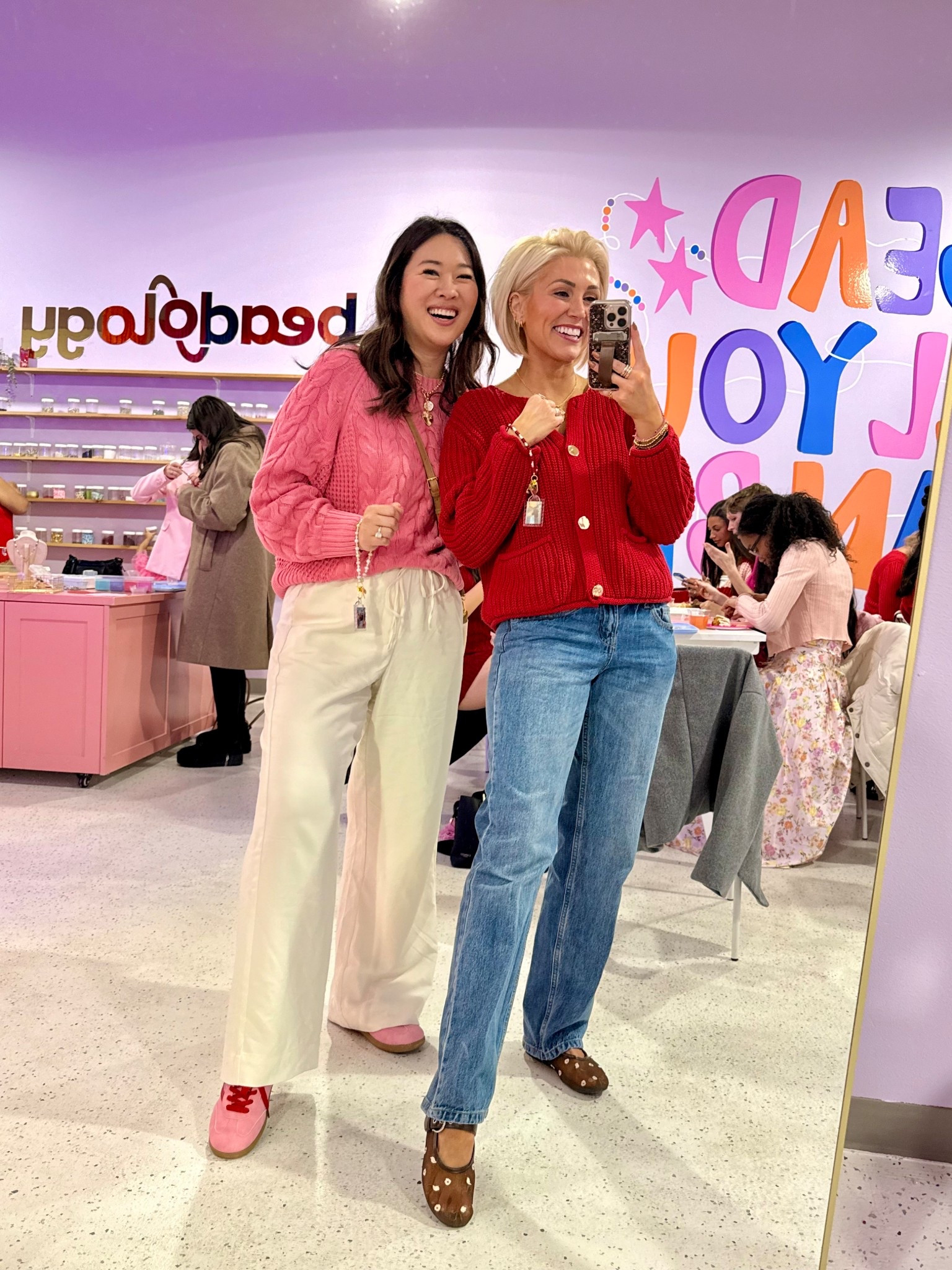 Galentines night out outfits ❤️🩷
Sandy is wearing the medium in this darling pink sweater & a medium in these look for less pants. Daisy is wearing a medium in this chunky knit cardigan & a 4 in these midrise straight jeans from Target.


#LTKootd #LTKSeasonal #LTKValentine