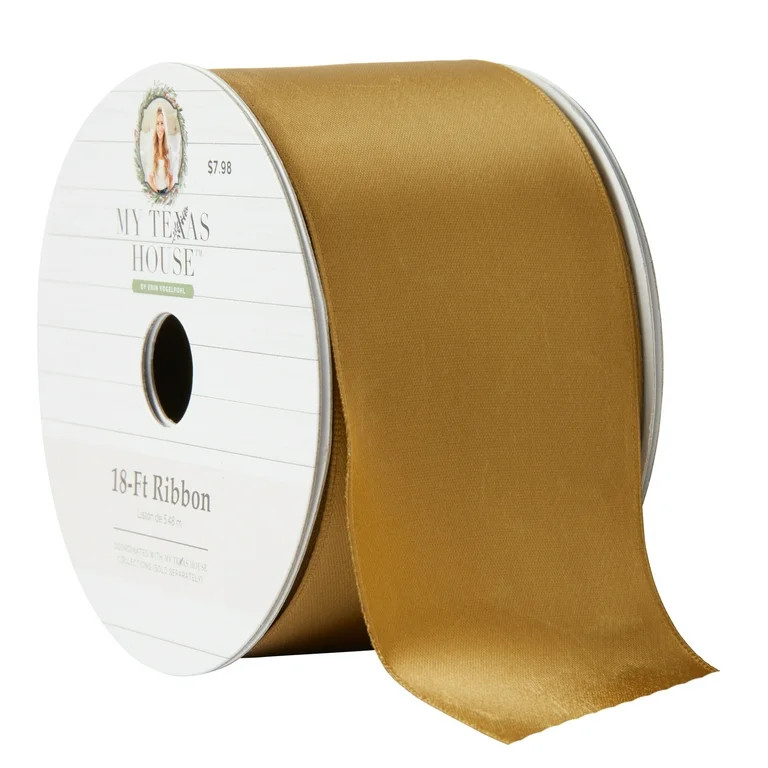 My Texas House Gold Satin Ribbon, 18‘ | Walmart (US)