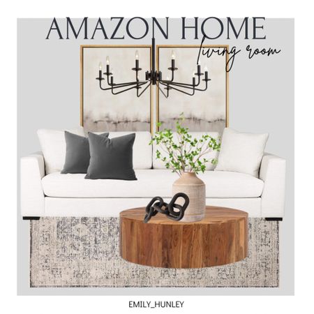 Amazon Living room design. 
#amazon #amazonhome #livingroom #modernfarmhouse #moderntraditional #sofa #coffeetable #homedecor

#LTKhome