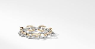 Oval Link Chain Bracelet with 18K Yellow Gold | David Yurman