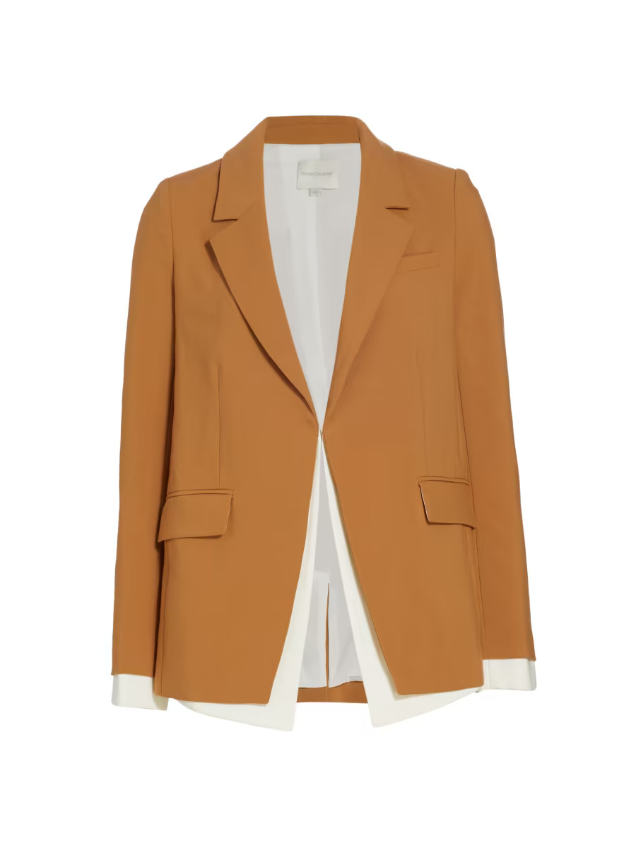 Kelly Contrast Layered Blazer | Saks Fifth Avenue