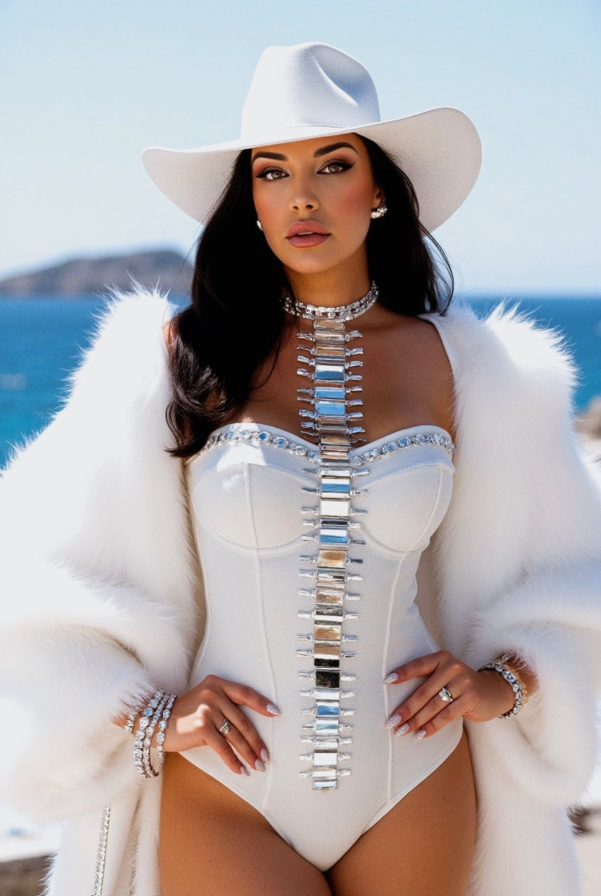 Coachella Weekend 2, we’re not here to blend in — we’re here to blind.
Desert siren meets western glam in this all-white, crystal-dripping statement look — perfect for your golden hour pics, afterparties, and that iconic walk to the main stage.

Festival must-haves:
	•	Crystal embellished bodysuit
	•	Faux fur (yes, for the sunset chill)
	•	Stacked sparkle bracelets
	•	Wide brim hat for max drama

Shop the look:
#FestivalOutfit #CoachellaVibes #DesertGlam #BodysuitSeason #CoachellaWeekend2 #WesternChic #WhiteHotLooks #LTKFestival #LTKSpringStyle #OOTD #WhatToWearToCoachella #StatementStyle #LTKItGirl #FestivalGlam