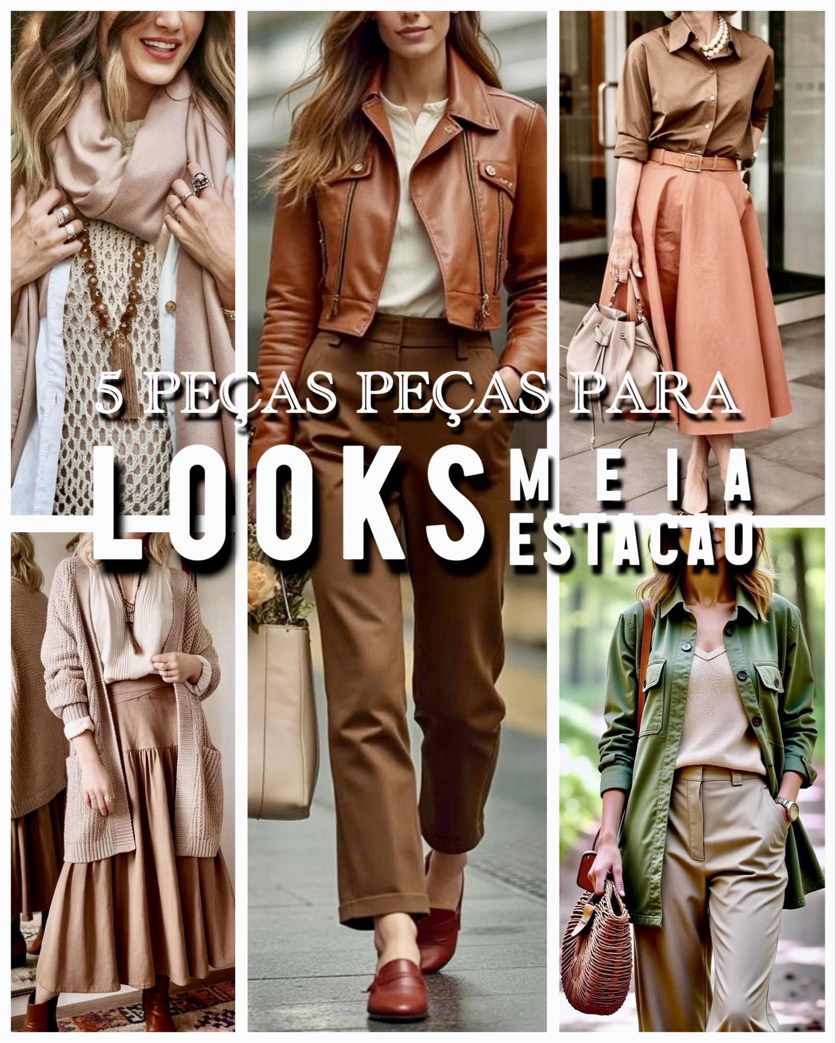 Estamos em pleno lindo outono.
As temperaturas costumam ficar mais frescas no início da manhã e no finalzinho da tarde, em boa parte do nosso país!

Como montar looks que nos mantenham aquecidas nesses horários, mas não a ponto de morrermos de calor no meio do dia?

Usando looks de meia-estação.

Claro que são várias as possibilidades. Alem dos clássicos blazers e camisas, outras peças podem ser ótimas para combinações diferentes.

Hoje temos 5 dessas peças: 
1- os coletes, 
2- as camisas (como uma 3a.peça), 
3- os lenços&echarpes, e 
4- as jaquetas&parkas.

Todas leves, fáceis de carregar e que além da função de nos proteger do frio leve, deixam o look elegante e muito bonito!

Que tal se inspirar nas ideias de hoje?

#LTKbrasil #LTKdicadeestilo #LTKautumn