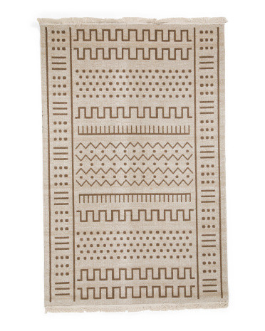 Made In Turkey 4x6 Indoor Outdoor Boho Rug | TJ Maxx