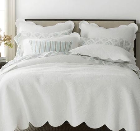 Scallop bedding 
White bedding 
Girls bedding 
Quilt 

#LTKSaleAlert #LTKHome #LTKStyleTip