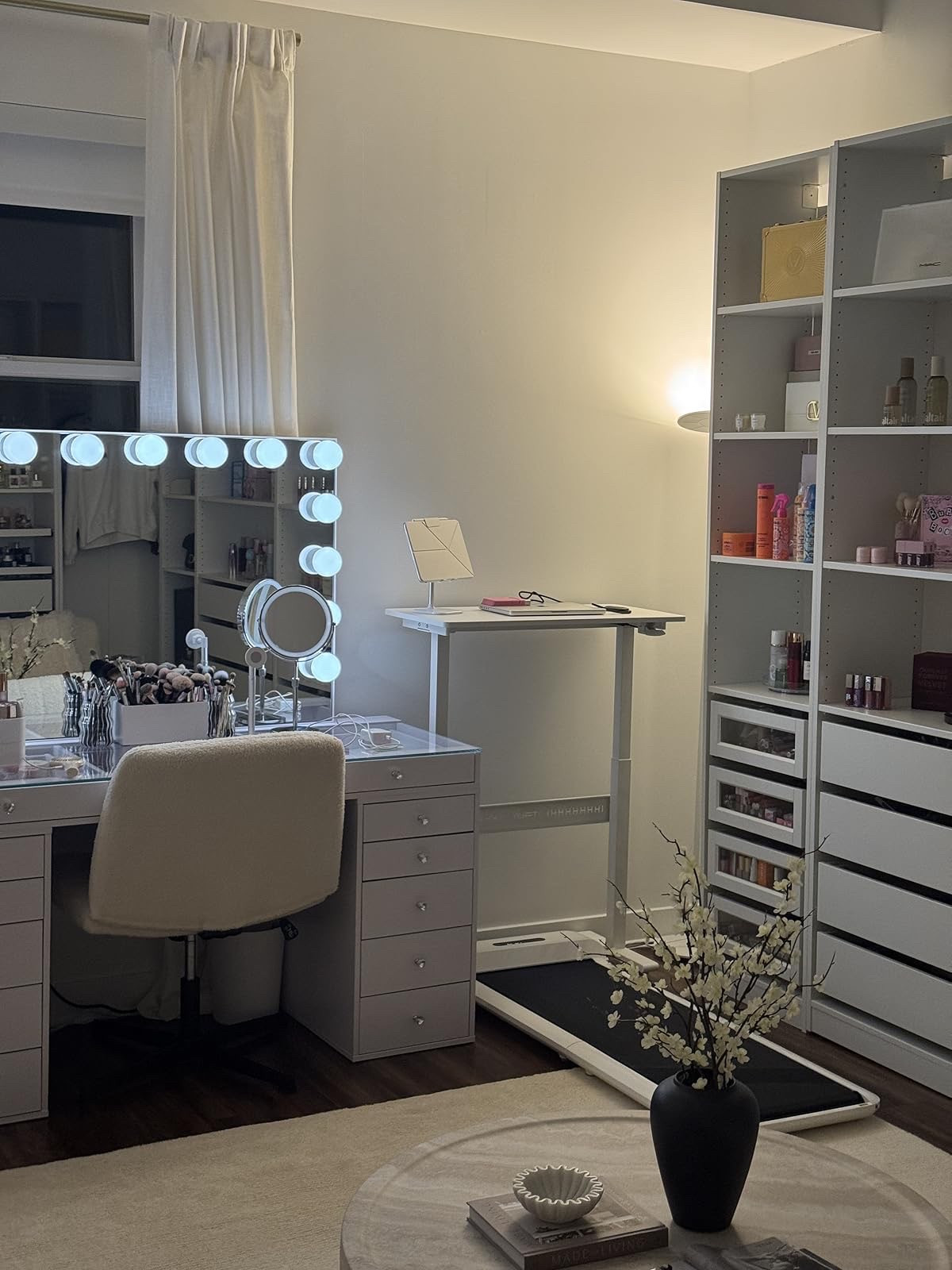 working from home set up 🤍 foldable walking pad!!

#LTKActive #LTKWorkwear #LTKHome