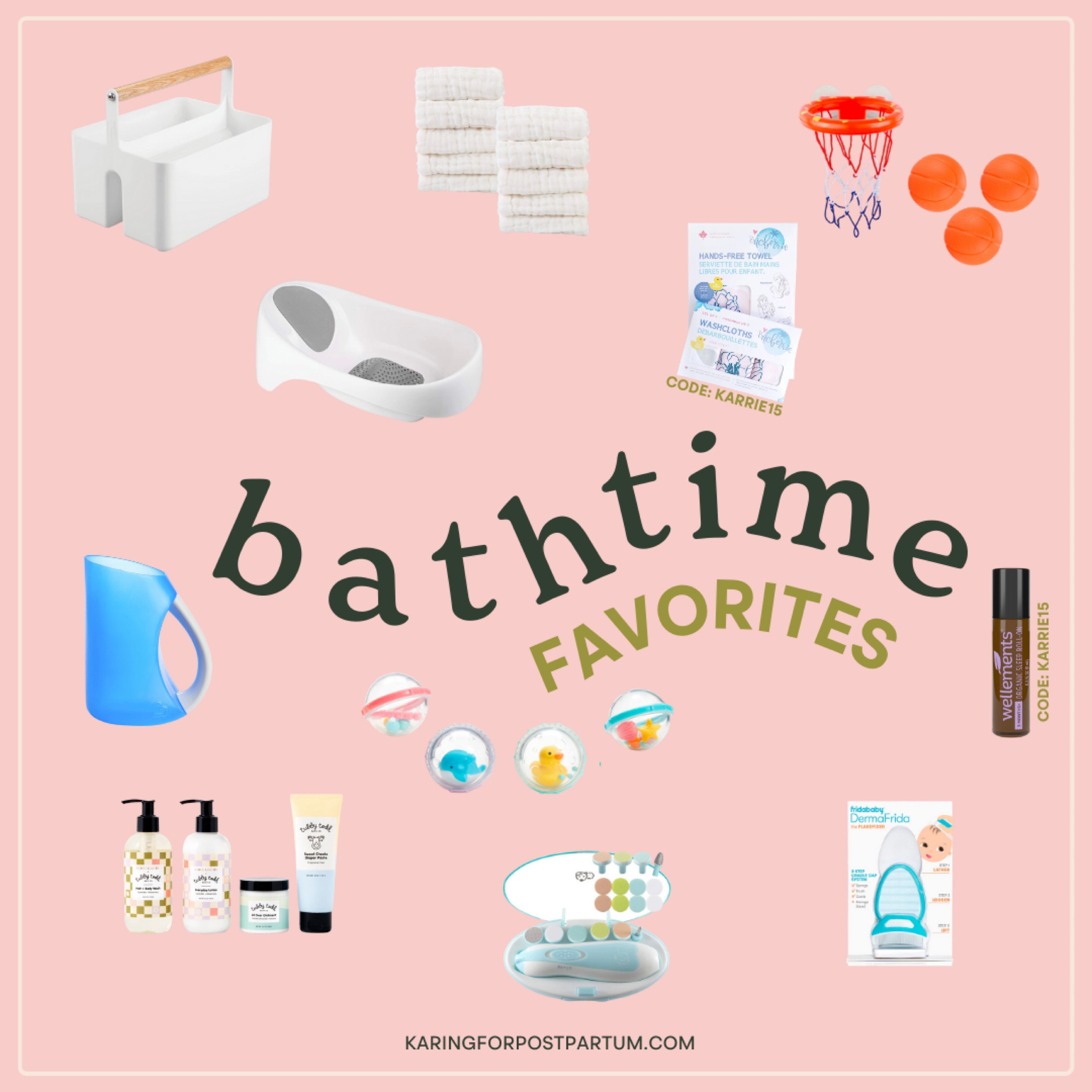 Baby bathtime faves 