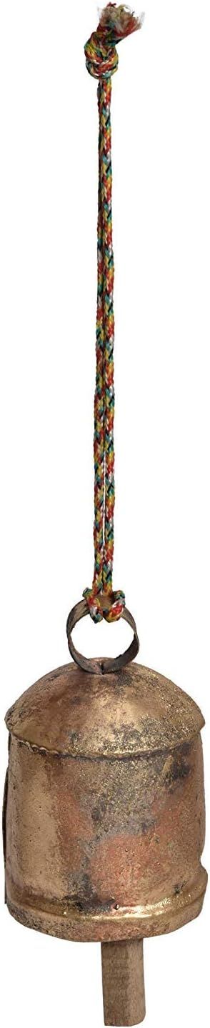 Siddhivinayak Overseas Iron Burnt and Hammered Cow Bell Brown Antique Finish Hanging Beautiful (4... | Amazon (US)