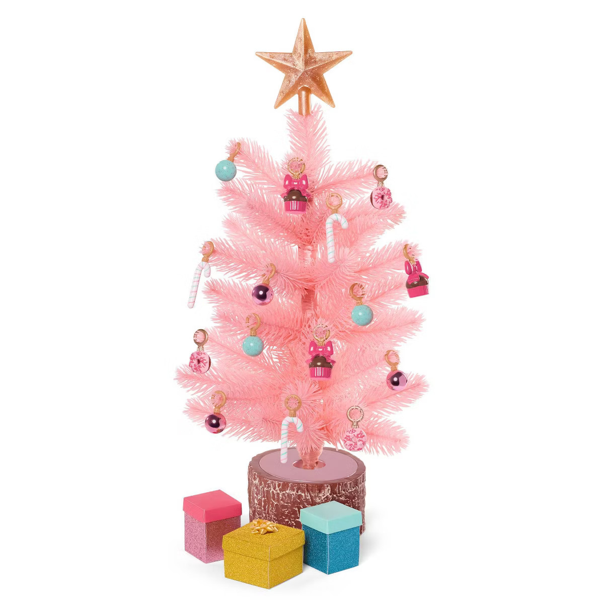 Our Generation Sweet Surprise Limited-Edition Pink Holiday Tree with Ornaments & Mystery Box Acce... | Target
