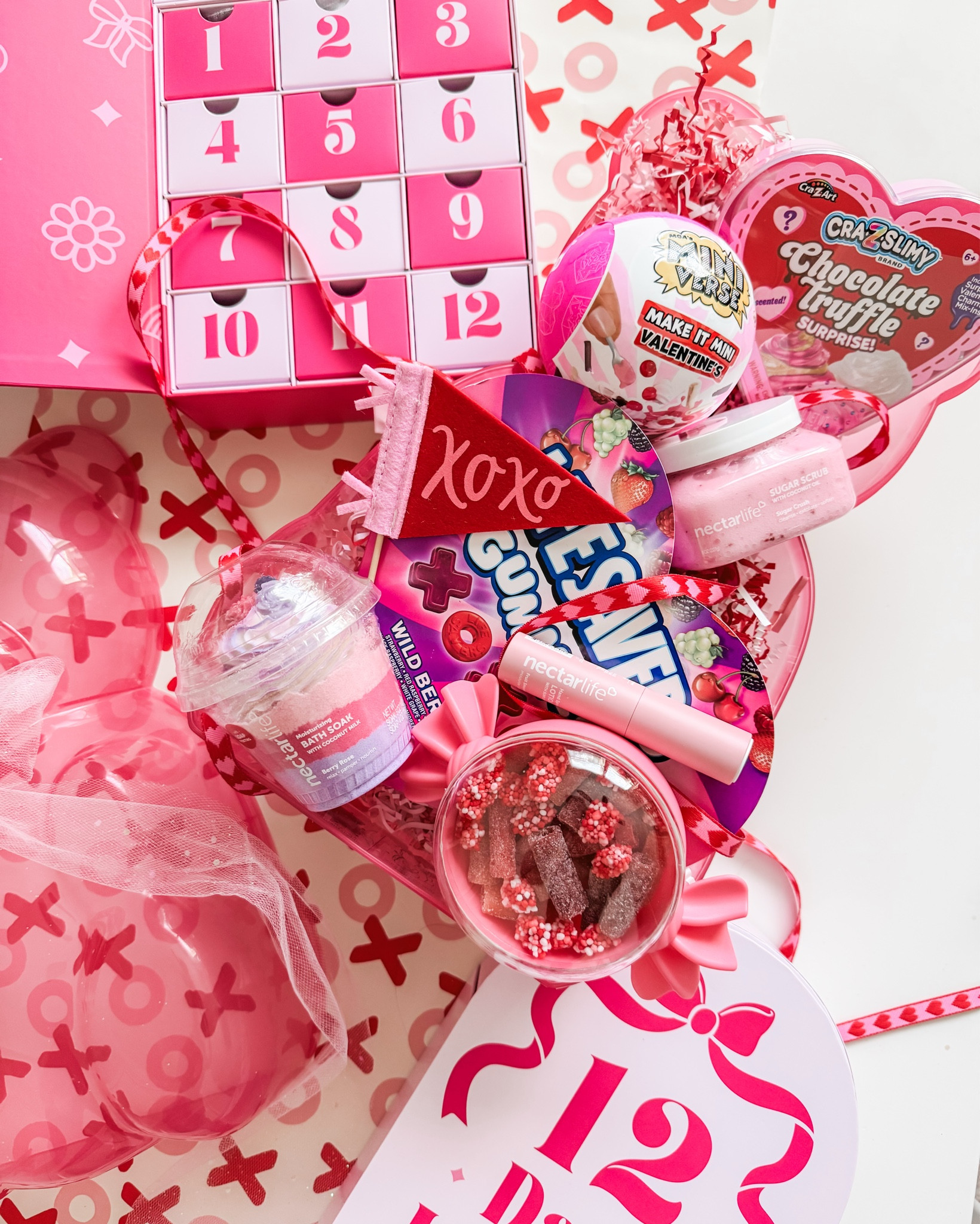 Valentine’s morning magic for my girls 💘🐻

I stuffed these giant gummy bears with all their favorite little surprises…sweet treats, self-care goodies, and fun finds to make the day extra special.

They were supposed to start the 12 Days of Jewelry advent from @piercedco today… but the excitement won and they opened the whole thing in one sitting ✨😂 Zero self control and zero regrets.

And the @NectarLifeUsa bath goodies? Obsessed. 🍓🛁 The bath soak, sugar scrub, and spray lotion smell SO good and are made with clean, skin loving ingredients. Such a fun little pampering moment for them.

Of course we couldn’t forget Peach 🐶💕 She got her own little Valentine basket too. It was filled with treats, toys, and the cutest love themed goodies from @Target .

Safe to say Valentine’s was a success 💗

#ValentinesForKids
#MomLifeMoments
#ValentinesDayIdeas

#LTKmomlife #LTKValentine #LTKKids
