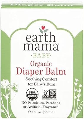 Organic Diaper Balm by Earth Mama | Safe Calendula Cream to Soothe and Protect Sensitive Skin, No... | Amazon (US)