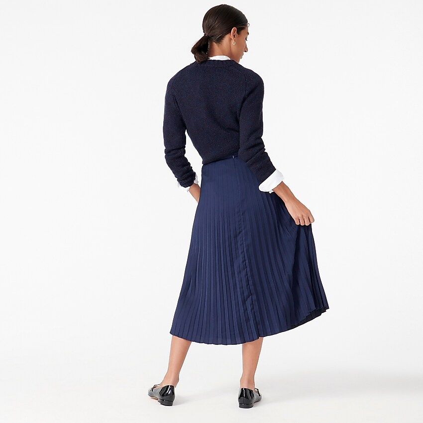 Pleated midi skirt | J.Crew US