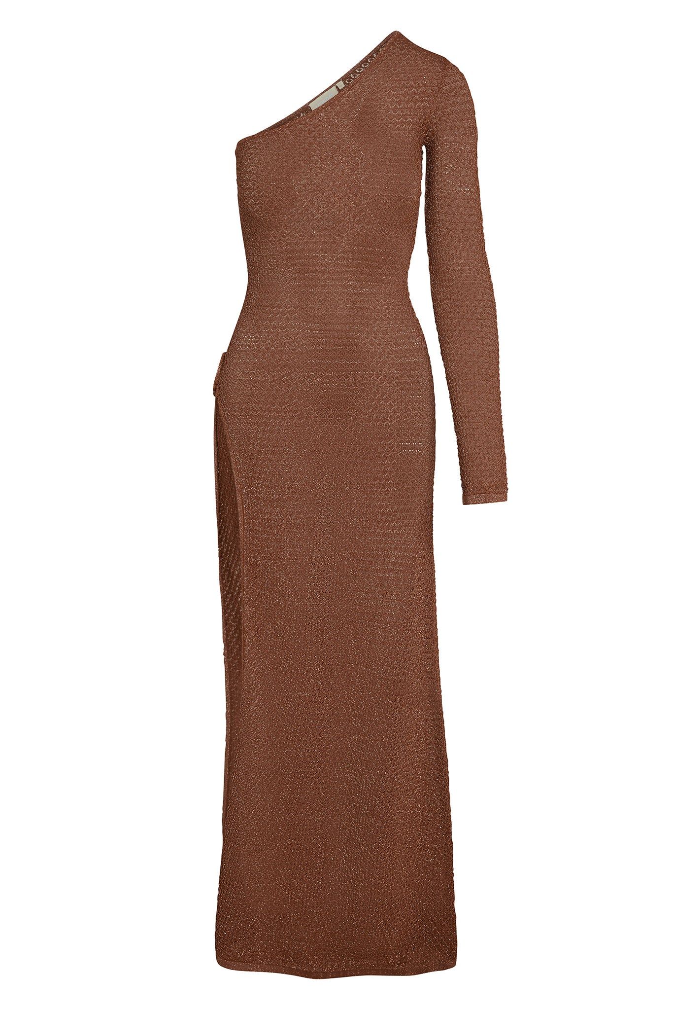 Palermo Dress - Bronze Lurex Lace Crochet | Monday Swimwear