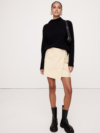 Cotton Canvas Utility Mini Skirt | Banana Republic (US)
