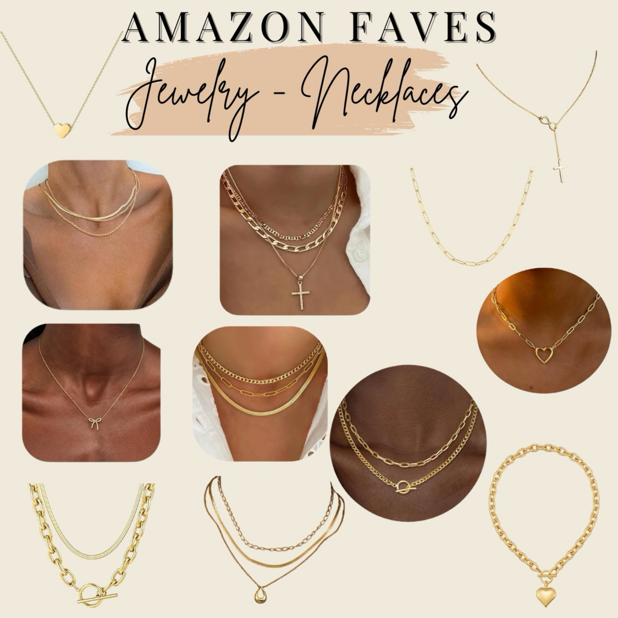 Amazon necklaces that are great for layering, casual and date night style. Great for everyday, work wear, teachers, moms, and even girls night out!

#LTKStyleTip #LTKBeauty #LTKFindsUnder50