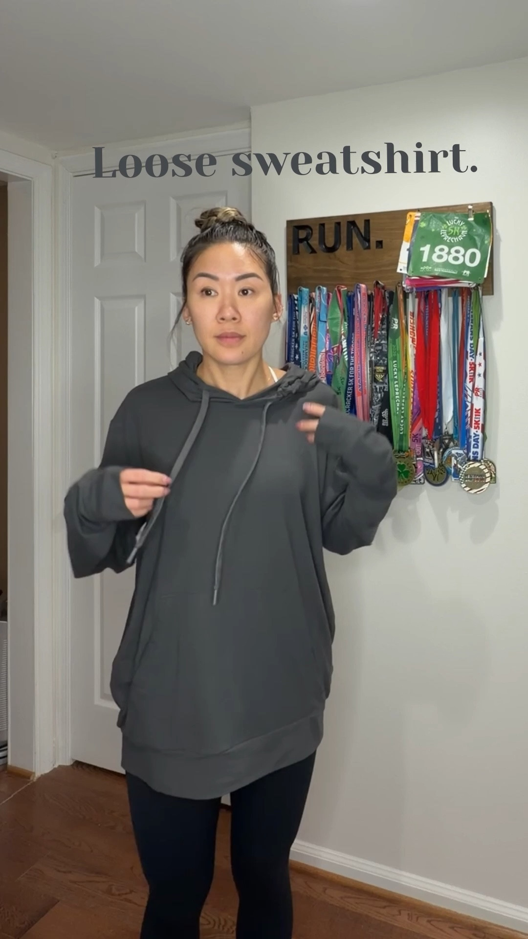 If you don’t like the bulky look or the feel of the comfrt hoodies. This one is perfect for you.  I would recommend sizing down (I think it’s unisex).  But this is a perfect thinner hoodie for those cooler days. 

I’m 5’5” 127 lbs. size medium.  Probably would get small or even XS depending on how you want it to fit. 

#LTKootd #LTKActive #LTKgrwm