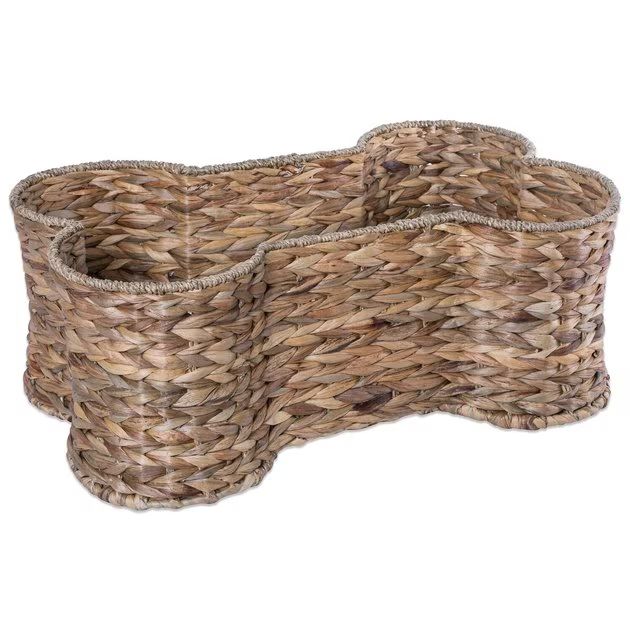 Bone Dry Bone-Shaped Hyacinth Storage Basket, Large | Chewy.com
