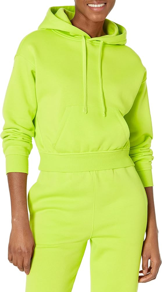 Amazon Essentials Women's Crop Pullover Hoodie Sweatshirt with Kangaroo Pocket (Available in Plus... | Amazon (US)