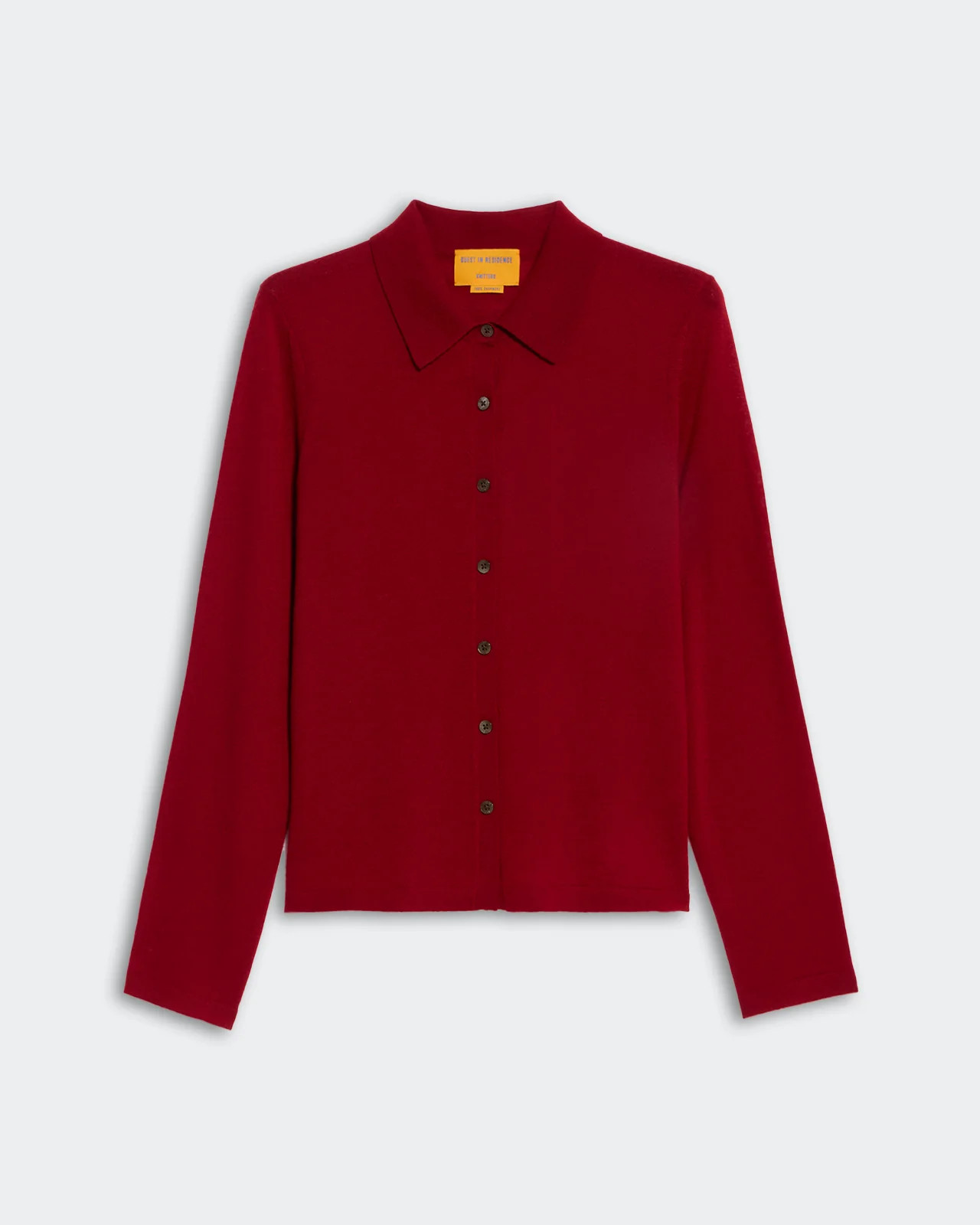 Elle Shirt in Cashmere - Ruby | Guest In Residence
