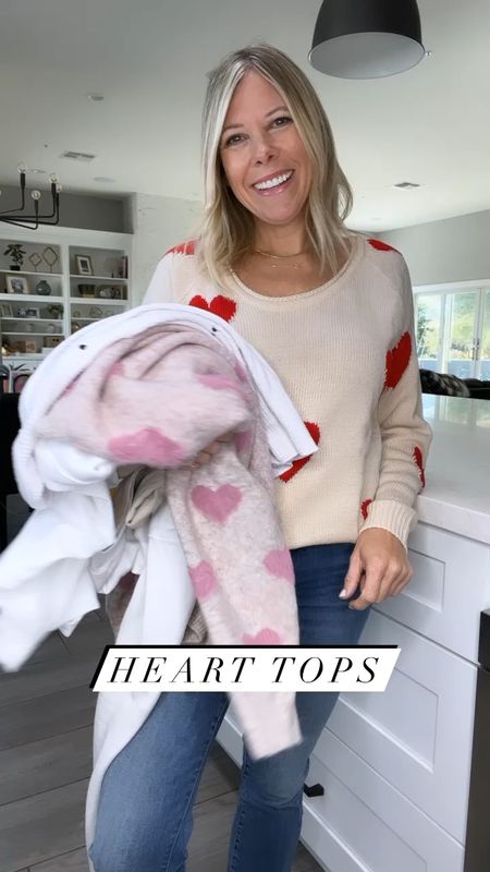 Heart tops shirt Valentine’s Day hearts 

Size XS white evereve thermal top. Small everything else. 

#LTKstyletip #LTKSeasonal #LTKunder50