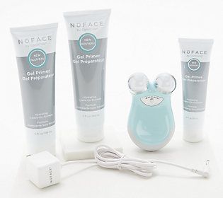 NuFACE Mini Face & Neck Toning Device w/ Extra Gels | QVC