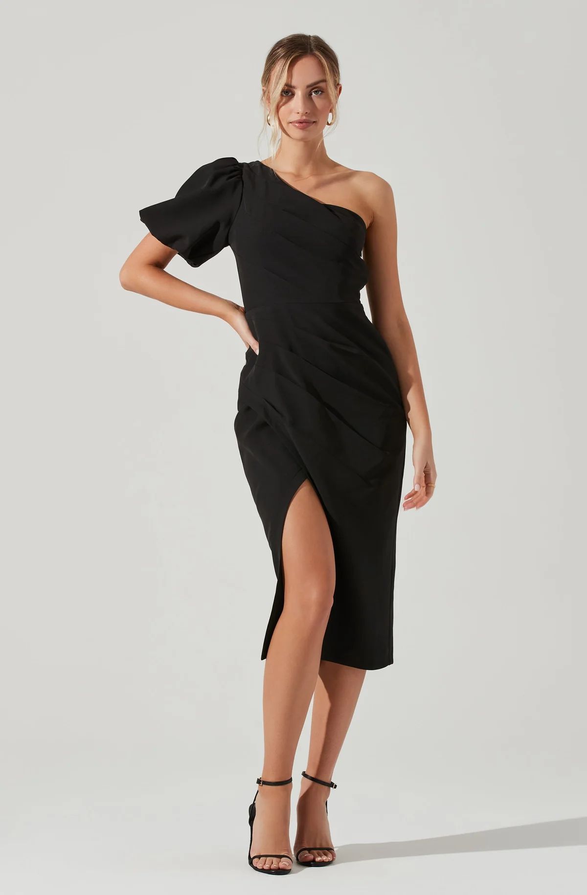 Joelle One Shoulder Midi Dress | ASTR The Label (US)