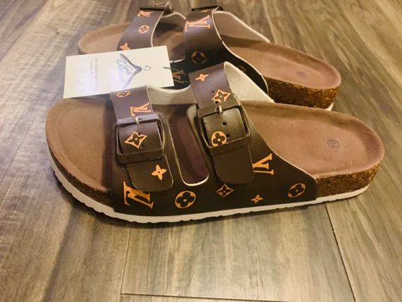 LV Inspired Sandals | Etsy (US)