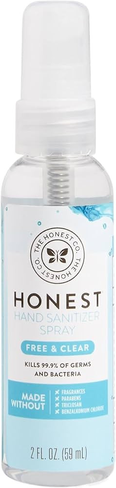 The Honest Company Plant-Based Hand Sanitizer Spray, Kills 99.9% of Germs, Hypoallergenic, Quick-... | Amazon (US)