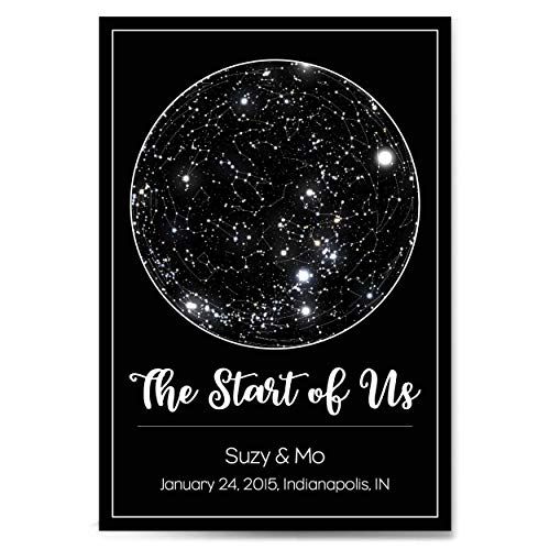 Amazon.com: Custom Personalized Star Constellation Map with FRAME Option, Star Chart, Choose Your... | Amazon (US)