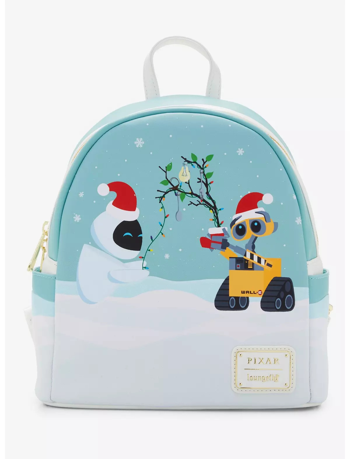 Loungefly Disney Pixar WALL-E EVE & WALL-E Holiday Glow-in-the-Dark Mini Backpack - BoxLunch Excl... | BoxLunch