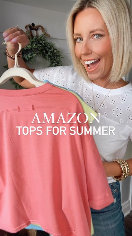 Here’s a little round up of some of my current fav @amazon tips I’ve found this spring!!!! I love all the color options!!!!
⬇️⬇️⬇️
Wearing my true size small in all 3
Jeans TTS size 4

#LTKsalealert #LTKstyletip #LTKfindsunder50