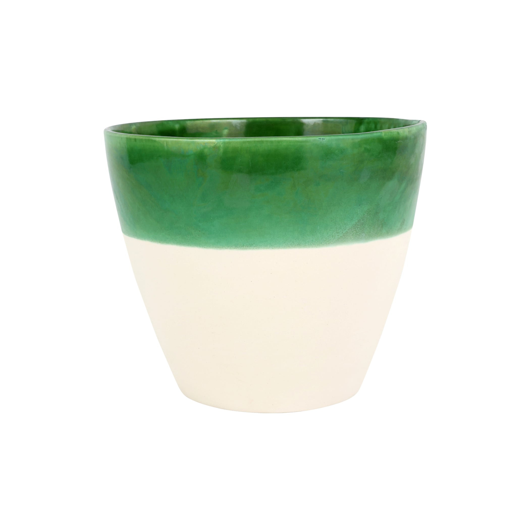 VIETRI Viva Garden Green Reactive Large Cachepot | VGRD-001072GR | Lowe's