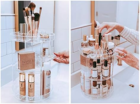 Rotating Makeup Organizer by Tranquil Abode | 360 Spinning Storage Display Case for Skincare, Per... | Amazon (US)