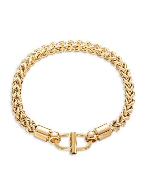 Luxe 18K Goldplated Titanium Braided Bracelet | Saks Fifth Avenue OFF 5TH