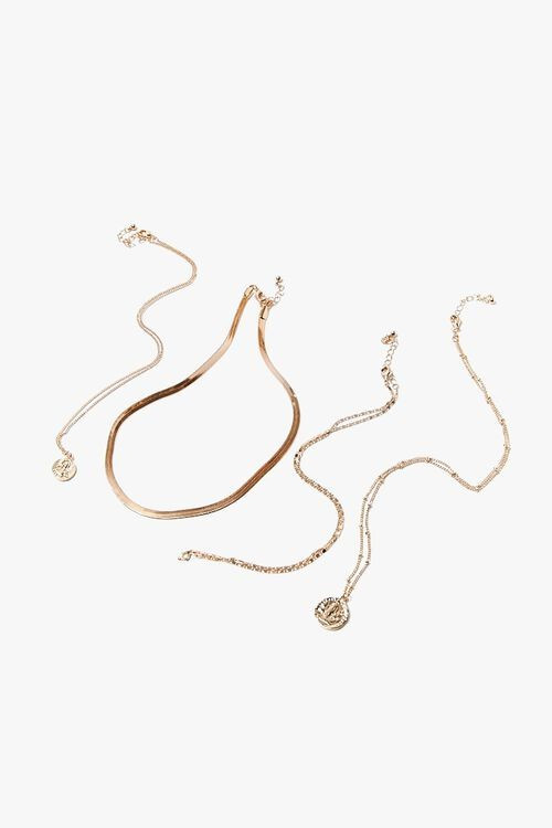 Multi-Chain Pendant Necklace Set | Forever 21 (US)
