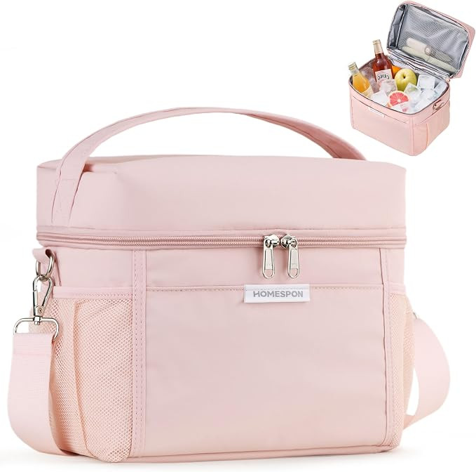 HOMESPON Kühltasche Klein Isoliert Faltbare Lunchtasche für Unterwegs, Picknick, Büro & Reise ... | Amazon (DE)