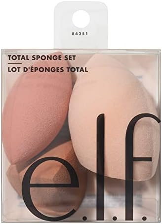 e.l.f. Total Sponge Set, Multi-use Makeup Sponge Set For Flawless Blending, Great For Powder Or L... | Amazon (US)
