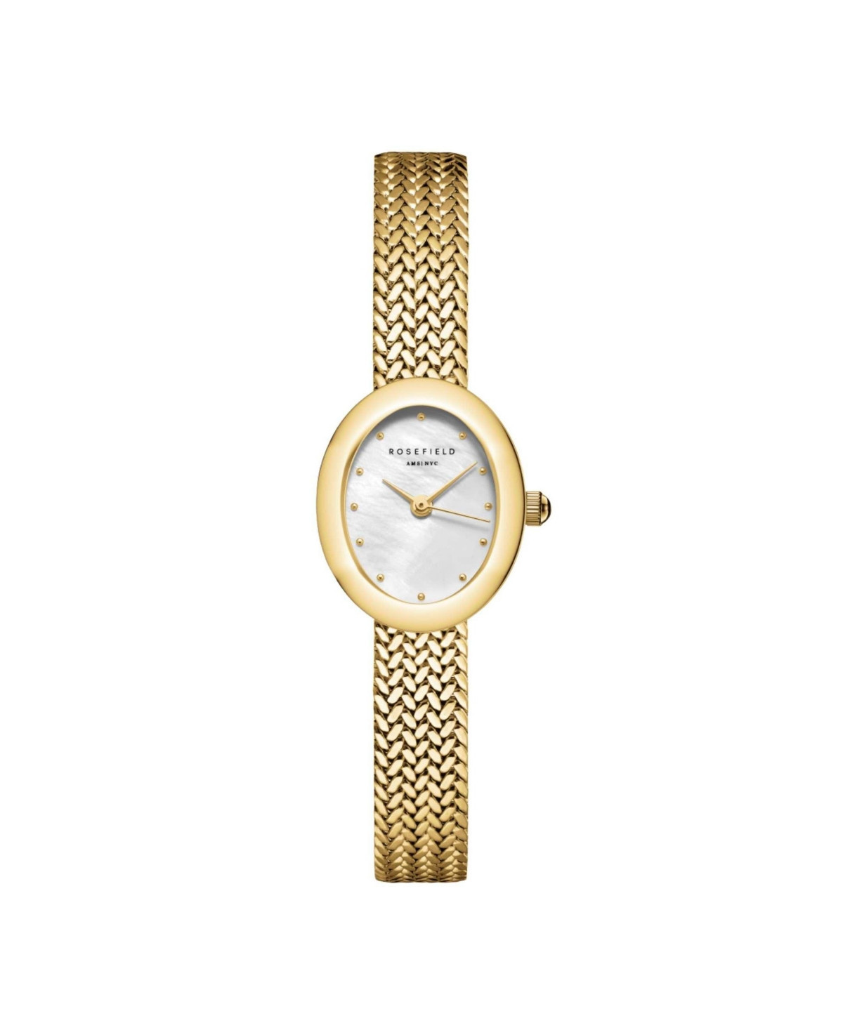Rosefield Mini Oval Women's Gold Tone Stainless Steel Bracelet Watch 22mm - Gold | Macy's