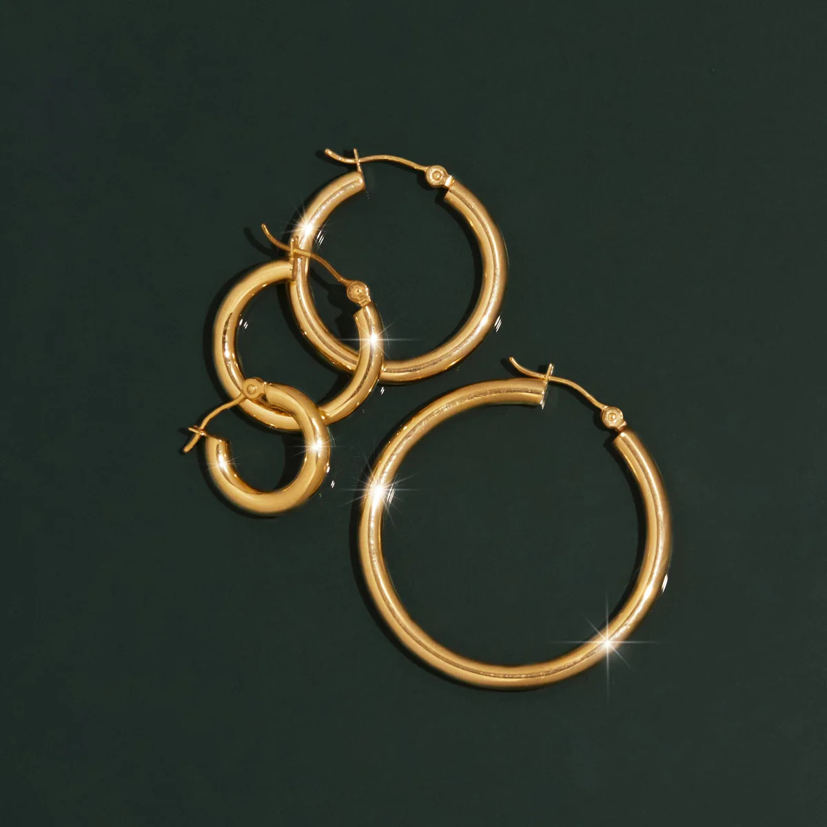Gold Hoop Earrings - 3mm | AUrate New York