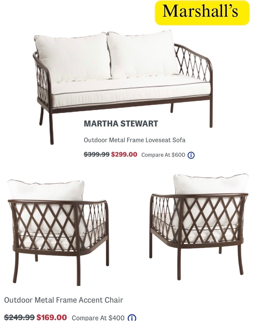 Black metal outdoor furniture, patio, Marshall’s clearance, Martha Stewart love seat, chairs, French, modern, coastal.

#LTKSaleAlert #LTKHome