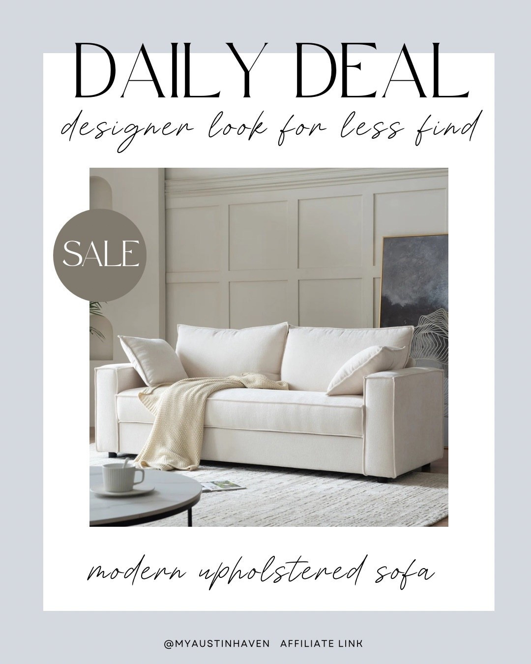 Modern Upholstered Sofa on Sale - 58% off!

Gorgeous designer look for less ✨

Sofa, upholstered sofa, look for less, cyber week sale, spring sale find, wayfair find, wayfair sale

#LTKSaleAlert #LTKHome