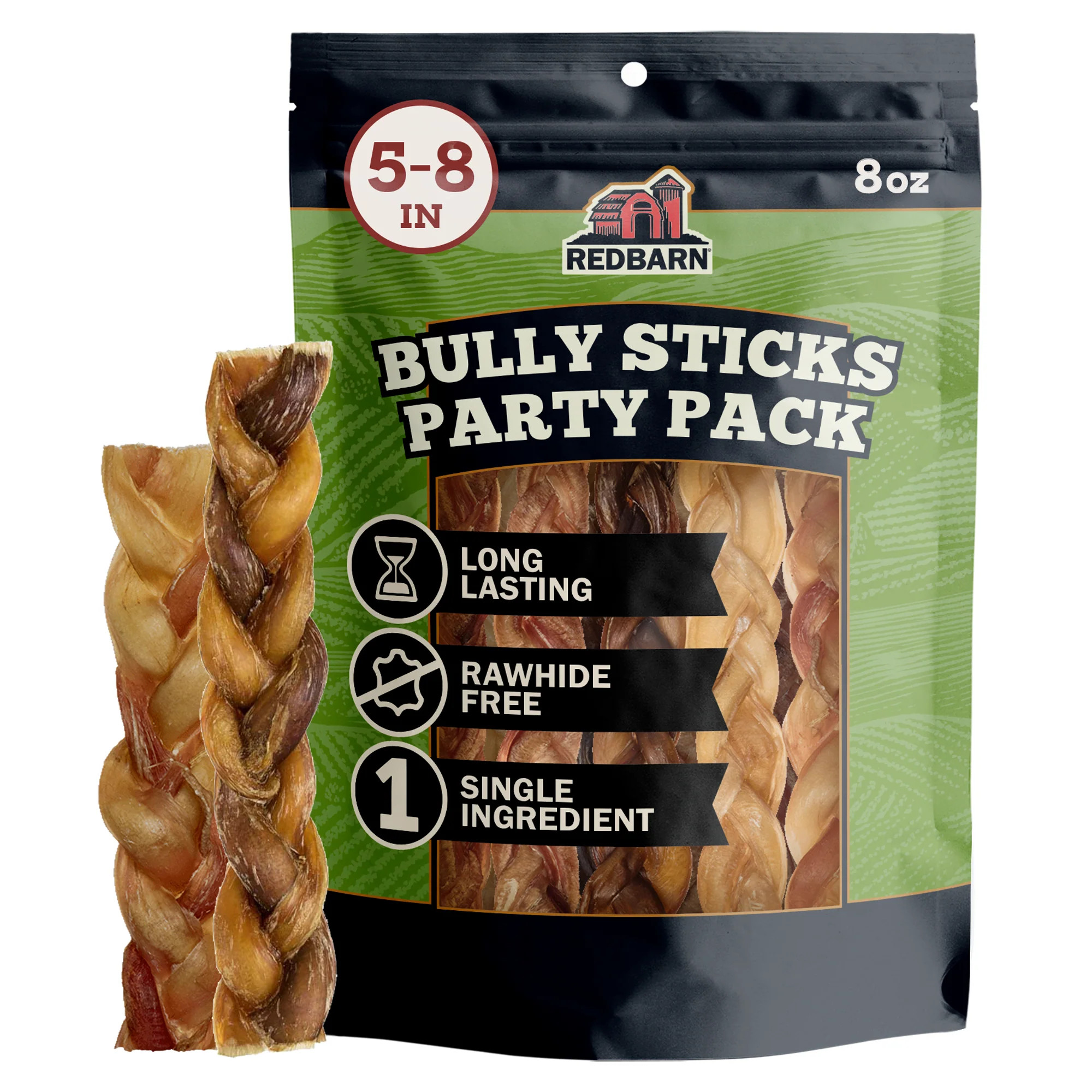 Bully Braid Party Pack 8oz Bag (5"-8") and 1lb bag (8"-12") | Redbarn Pet Products
