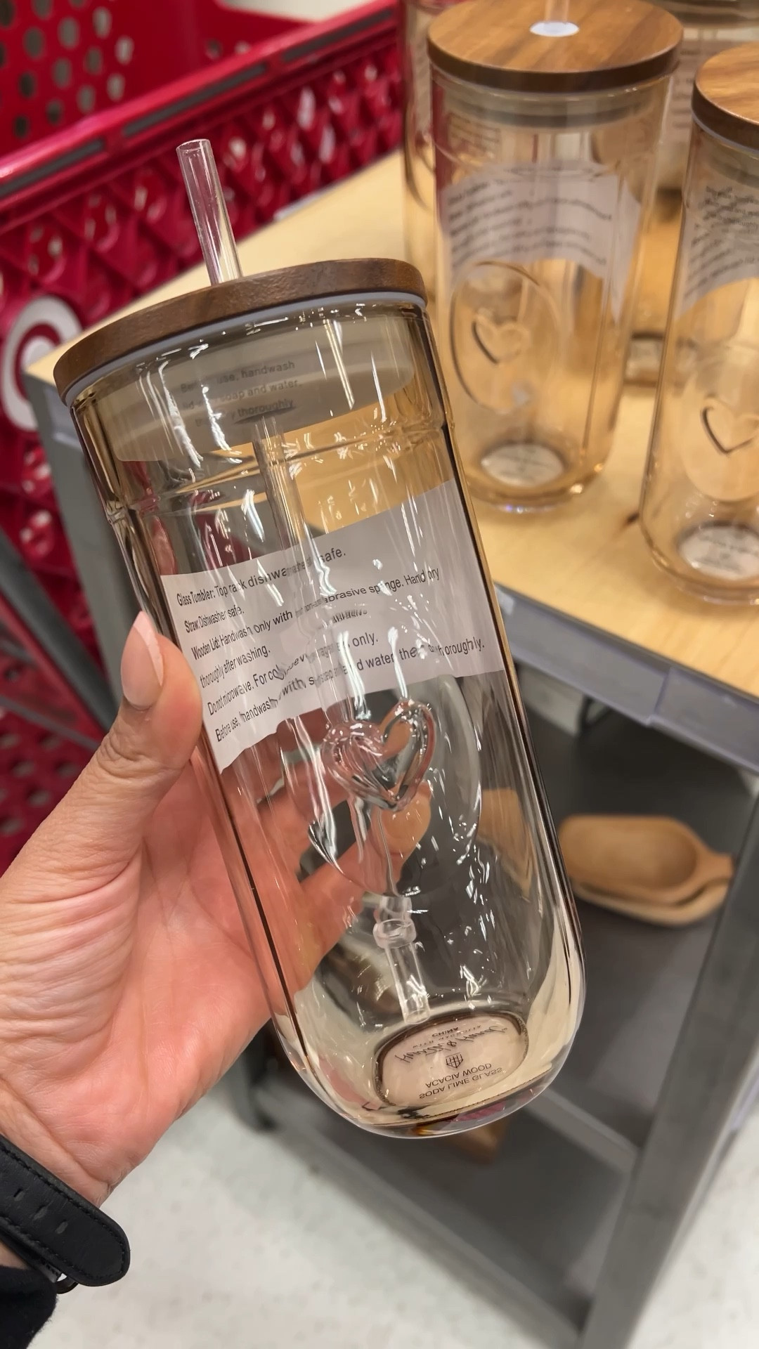 Glass heart tumbler from Target is back in stock! 

#targetfinds #newattarget #icedcoffee #targetrends

#LTKdayinmylife #LTKfoodie #LTKHome